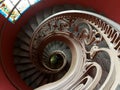 Vietnam Ho ChÃÂ ÃÂ­ Minh City Museum of Fine Arts Gallery art deco spiral stairs stained glass window